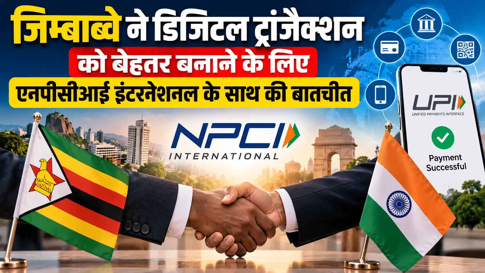 जिम्बाब्वे में UPI जैसी भुगतान प्रणाली के लिए NPCI International से बातचीत